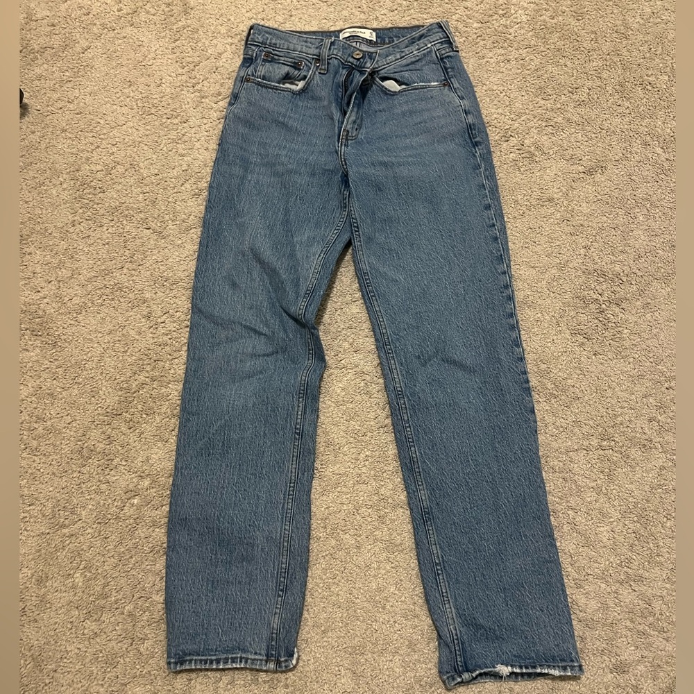 Abercrombie & Fitch Mid Rise Blue Jeans Size 27